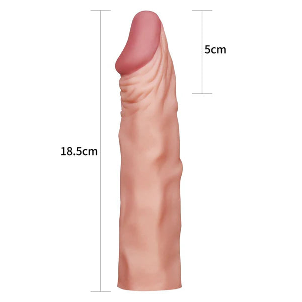 Guaina e Prolunga Pene Glory 18,5 cm